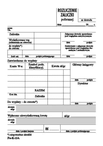 Jak poprawnie wypełnić druk rozliczenia zaliczki pobranej bez błędów i problemów Jak poprawnie wypełnić druk rozliczenia zaliczki pobranej bez błędów i problemów